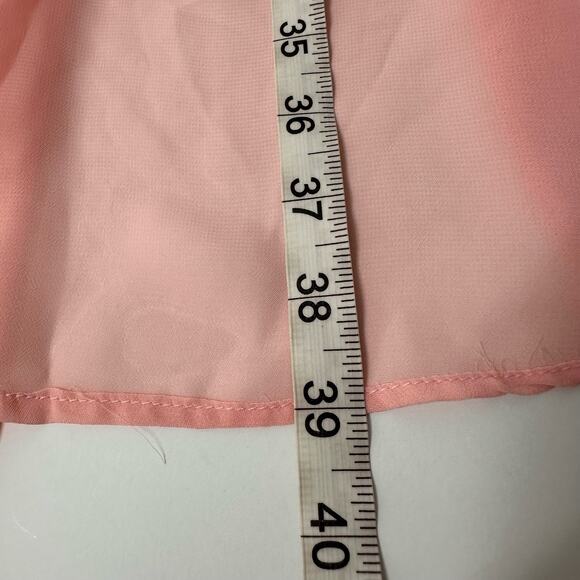 PROFILE Black Light Pink Sequin High Low Strapless Dress Small - Picture 6 of 6